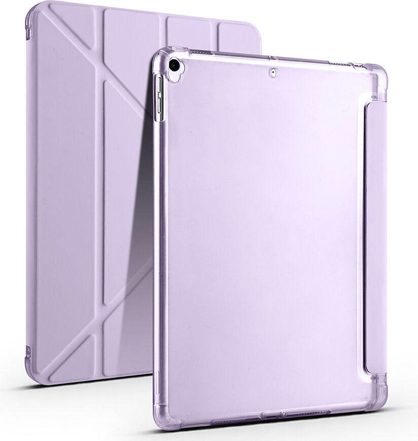 Apple iPad Pro 10.5 Inc (2017) Yatay ve Dikey Standlı Antişok Köşe Korumalı Kalemlikli Origami Slikon Kılıf A1701 A1709