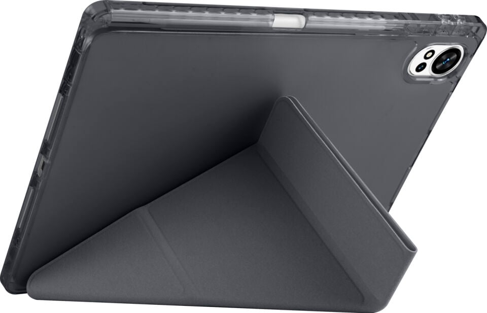 Huawei Matepad 12X Yatay ve Dikey Standlı Antişok Köşe Korumalı Kalemlikli Origami Slikon Kılıf