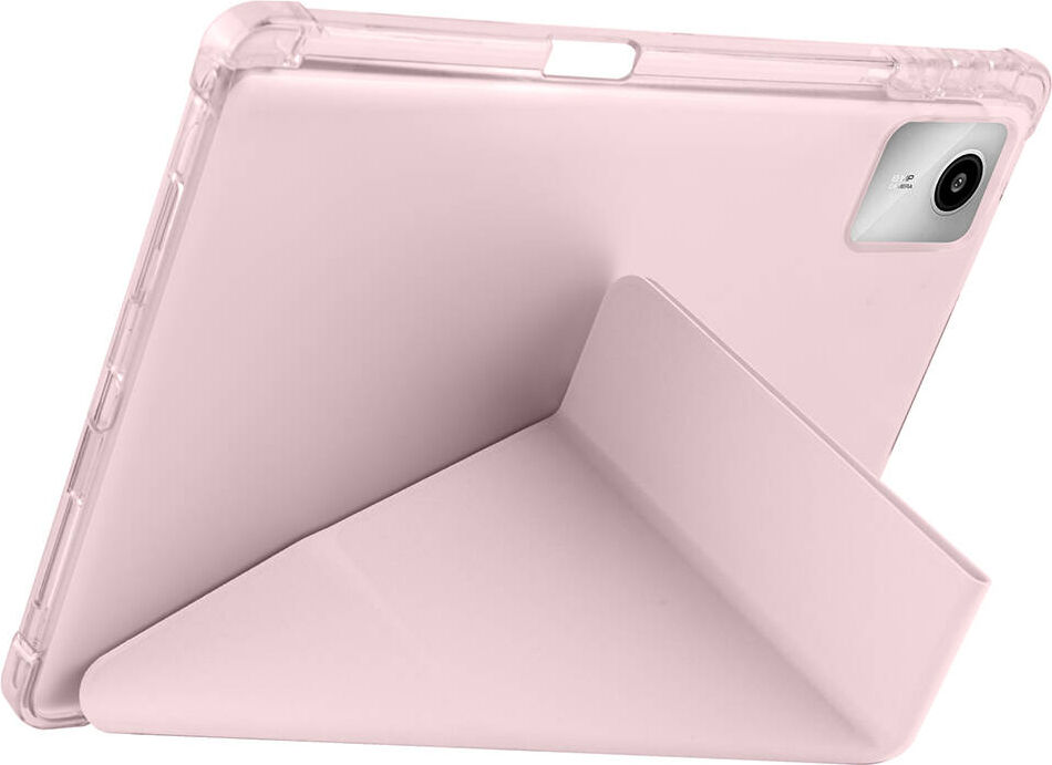 Lenovo M11 TB-330FU Yatay ve Dikey Standlı Antişok Köşe Korumalı Kalemlikli Origami Slikon Kılıf