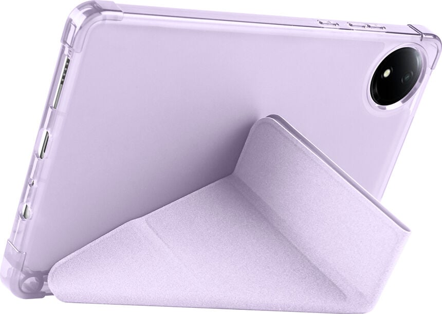 Xiaomi Redmi Pad Se 8.7 Yatay ve Dikey Standlı Antişok Köşe Korumalı Kalemlikli Origami Slikon Kılıf