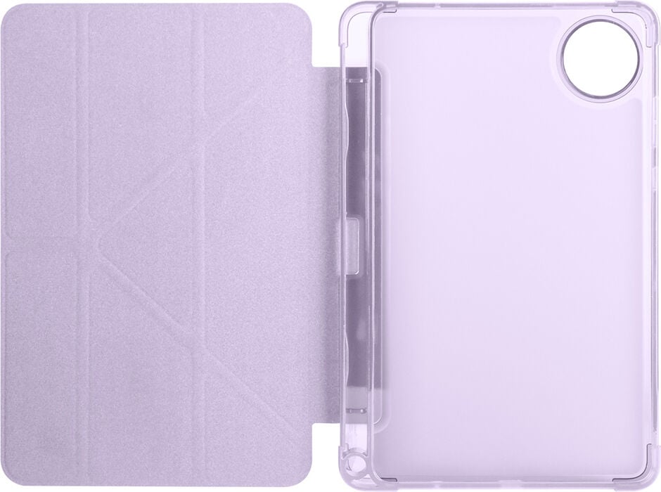 Xiaomi Redmi Pad Se 8.7 Yatay ve Dikey Standlı Antişok Köşe Korumalı Kalemlikli Origami Slikon Kılıf