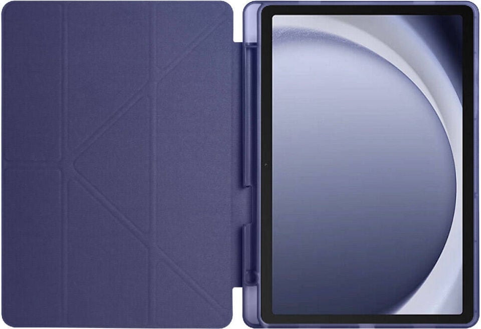 Samsung Galaxy Tab A8 X200 (10.5 Inc) Uyumlu Yatay ve Dikey Standlı Antişok Köşe Korumalı Kalemlikli Origami Slikon Kılıf