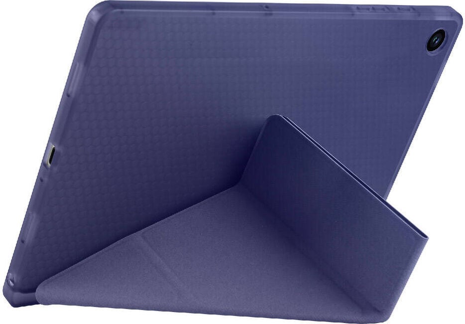 Samsung Galaxy Tab A8 X200 (10.5 Inc) Uyumlu Yatay ve Dikey Standlı Antişok Köşe Korumalı Kalemlikli Origami Slikon Kılıf