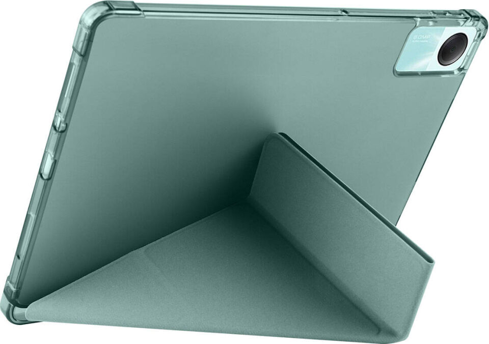 Xiaomi Redmi Pad Se (11INC 2023) Uyumlu Yatay ve Dikey Standlı Antişok Köşe Korumalı Kalemlikli Origami Slikon Kılıf
