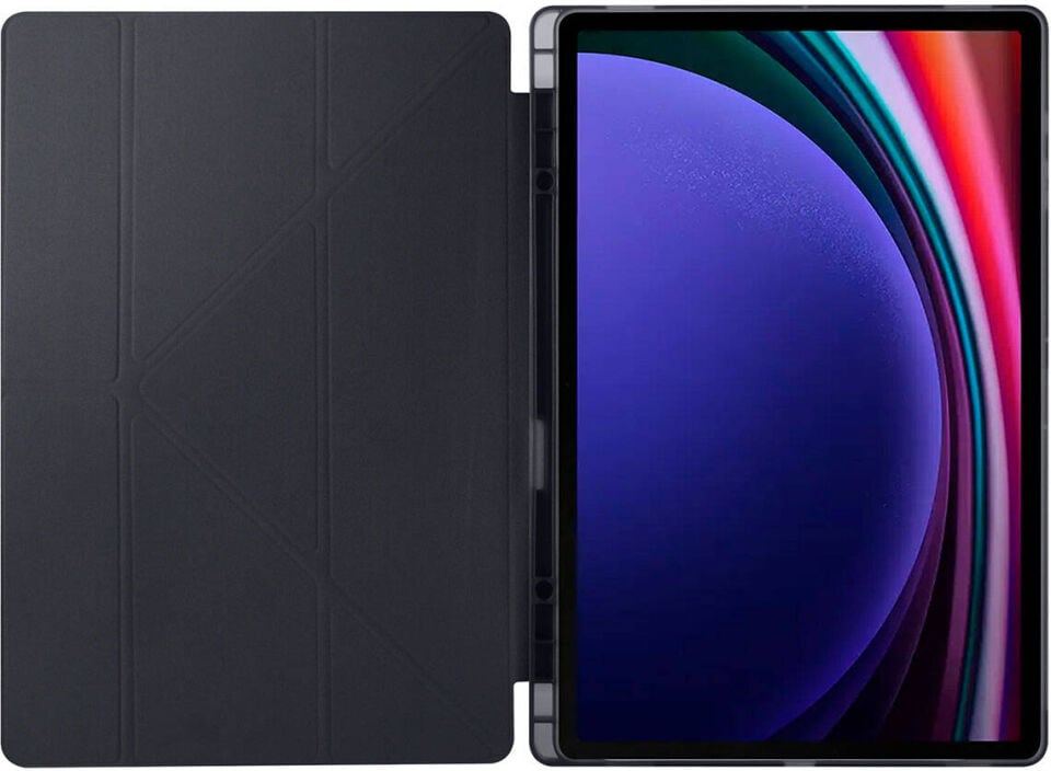 Samsung Galaxy Tab S10 Ultra 2024 Yatay ve Dikey Standlı Antişok Köşe Korumalı Kalemlikli Origami Slikon Kılıf Sm- X920