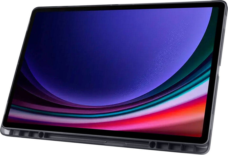 Samsung Galaxy Tab S10 Ultra 2024 Yatay ve Dikey Standlı Antişok Köşe Korumalı Kalemlikli Origami Slikon Kılıf Sm- X920