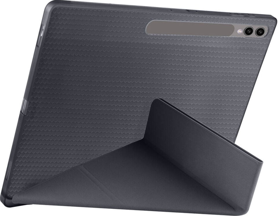 Samsung Galaxy Tab S10 Ultra 2024 Yatay ve Dikey Standlı Antişok Köşe Korumalı Kalemlikli Origami Slikon Kılıf Sm- X920