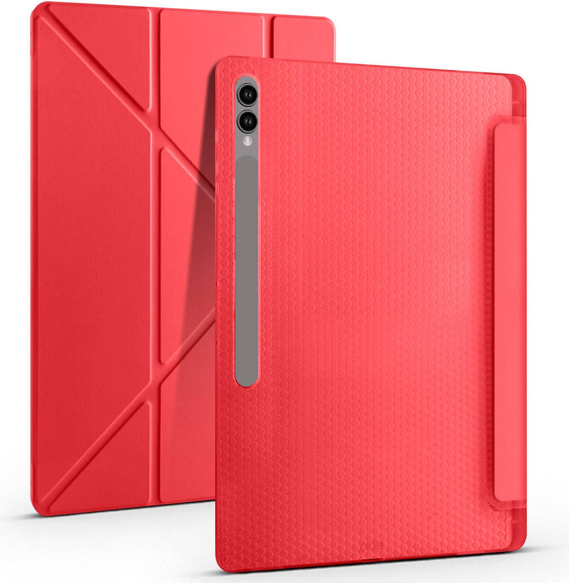 Samsung Galaxy Tab S8 2022 Yatay ve Dikey Standlı Antişok Köşe Korumalı Kalemlikli Origami Slikon Kılıf Sm- X700 X706