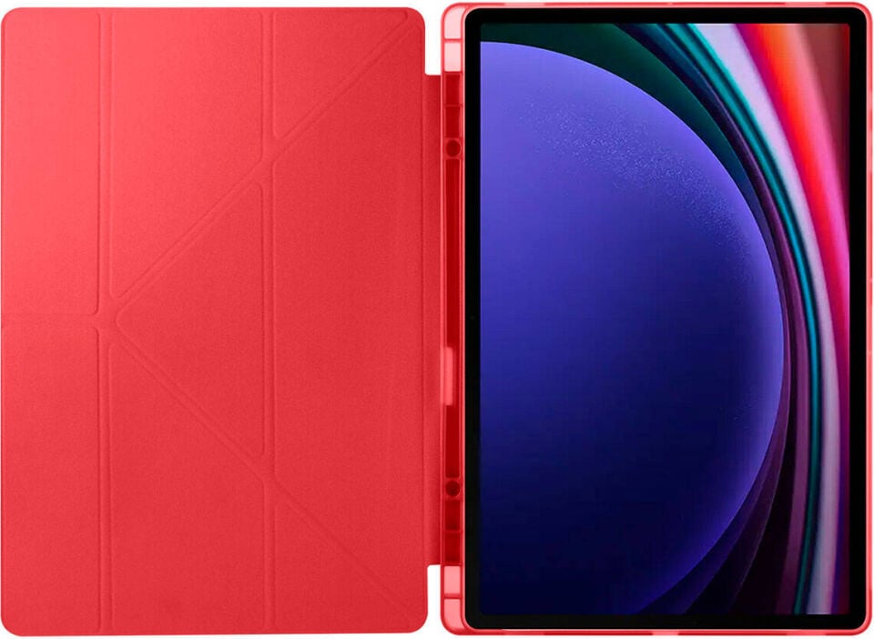 Samsung Galaxy Tab S8 2022 Yatay ve Dikey Standlı Antişok Köşe Korumalı Kalemlikli Origami Slikon Kılıf Sm- X700 X706