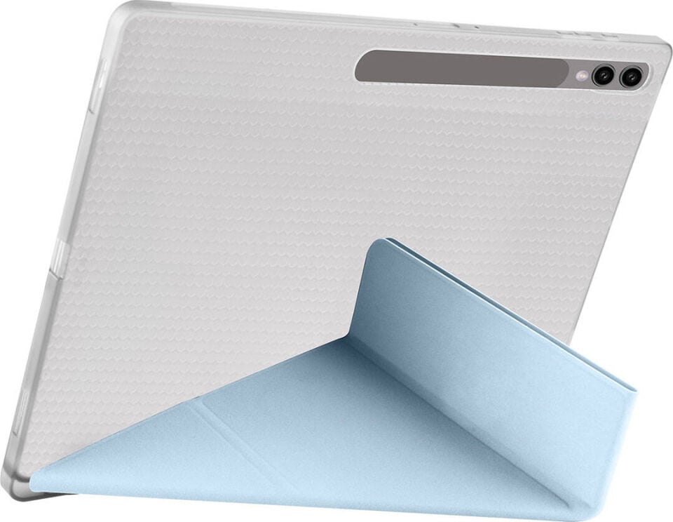 Samsung Galaxy Tab S8 Ultra 2022 Yatay ve Dikey Standlı Antişok Köşe Korumalı Kalemlikli Origami Slikon Kılıf Sm- X900 X906