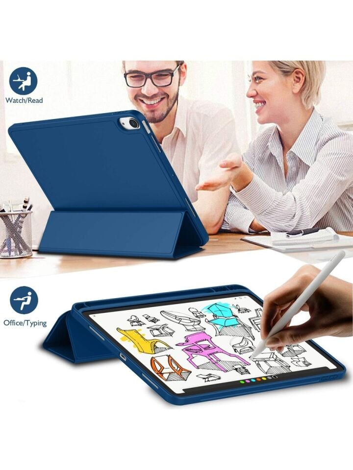 Apple iPad Air 4. Nesil 10.9 (2020) Kalemlikli Yatay Standlı Stromix Smart Kılıf A2316 A2324 A2325 A2072