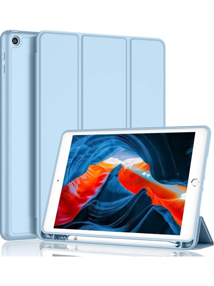 Apple iPad 7. Nesil 10.2 Inc (2019) Kalemlikli Yatay Standlı Stromix Smart Kılıf A2197 A2200 A2198