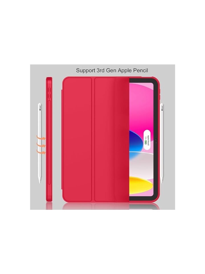 Apple iPad 10. Nesil 10.9 (2022) Kalemlikli Yatay Standlı Stromix Smart Kılıf A2696 A2757 A2777 A3162