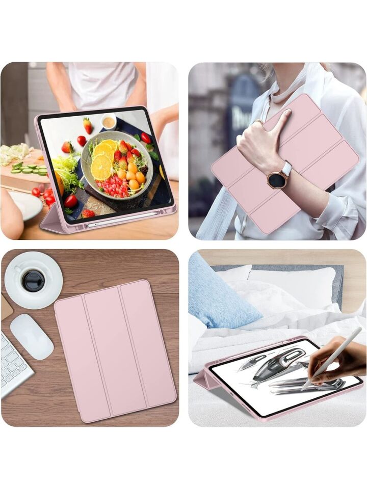 Apple iPad Pro 11 (2022) 4. Nesil Kalemlikli Yatay Standlı Stromix Smart Kılıf A2378 A2461 A2379 A2462