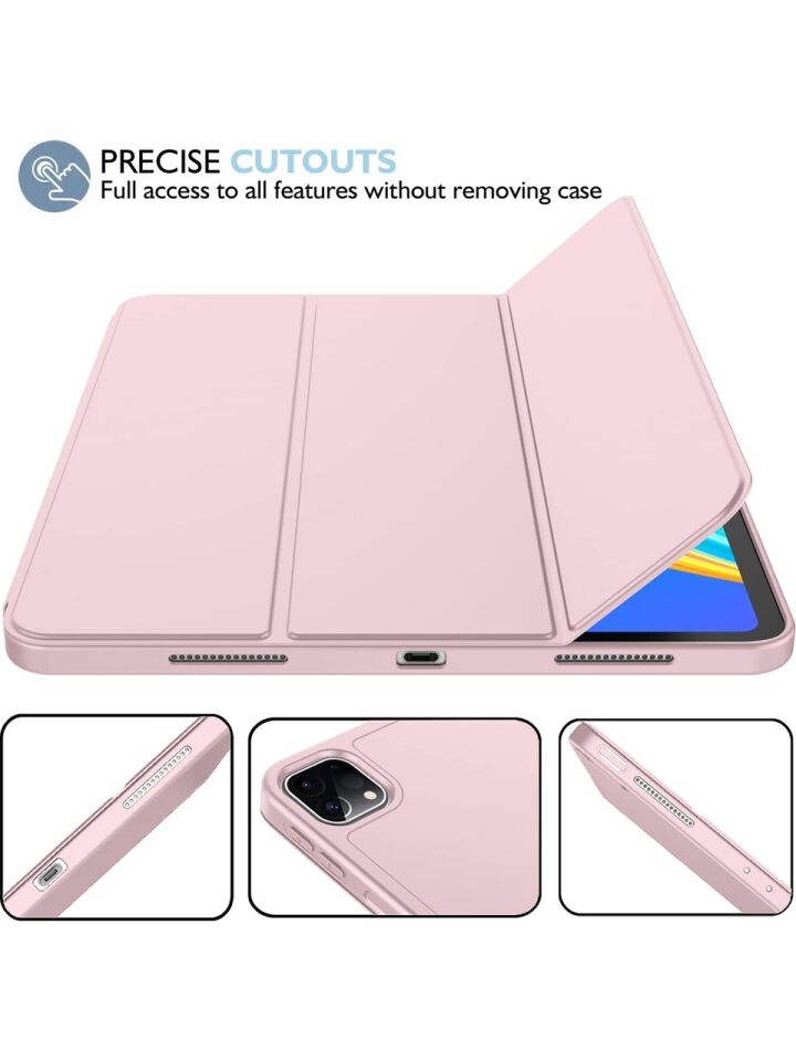 Apple iPad Pro 11 (2022) 4. Nesil Kalemlikli Yatay Standlı Stromix Smart Kılıf A2378 A2461 A2379 A2462