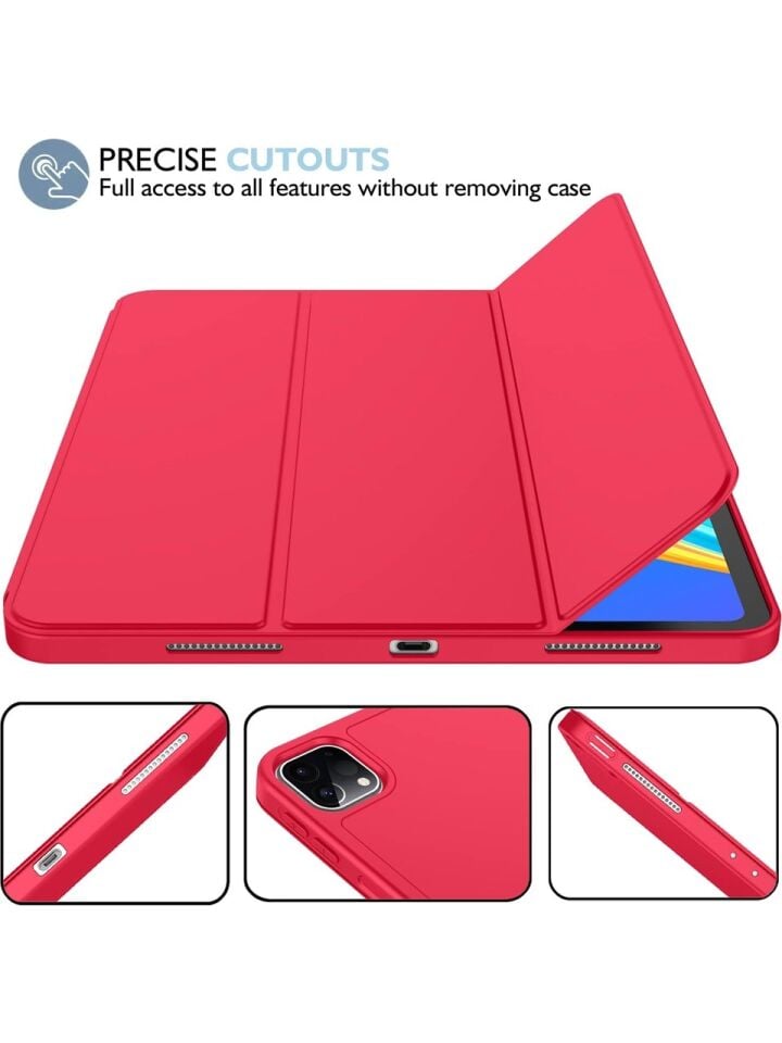 Apple iPad Pro 12.9 (2022) 6. Nesil Kalemlikli Yatay Standlı Stromix Smart Kılıf A2436 A2437 A2764 A2766