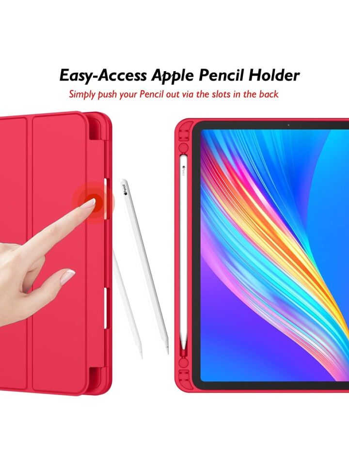 Apple iPad Pro 12.9 (2020) 4. Nesil Kalemlikli Yatay Standlı Stromix Smart Kılıf A2229 A2069 A2232 A2233