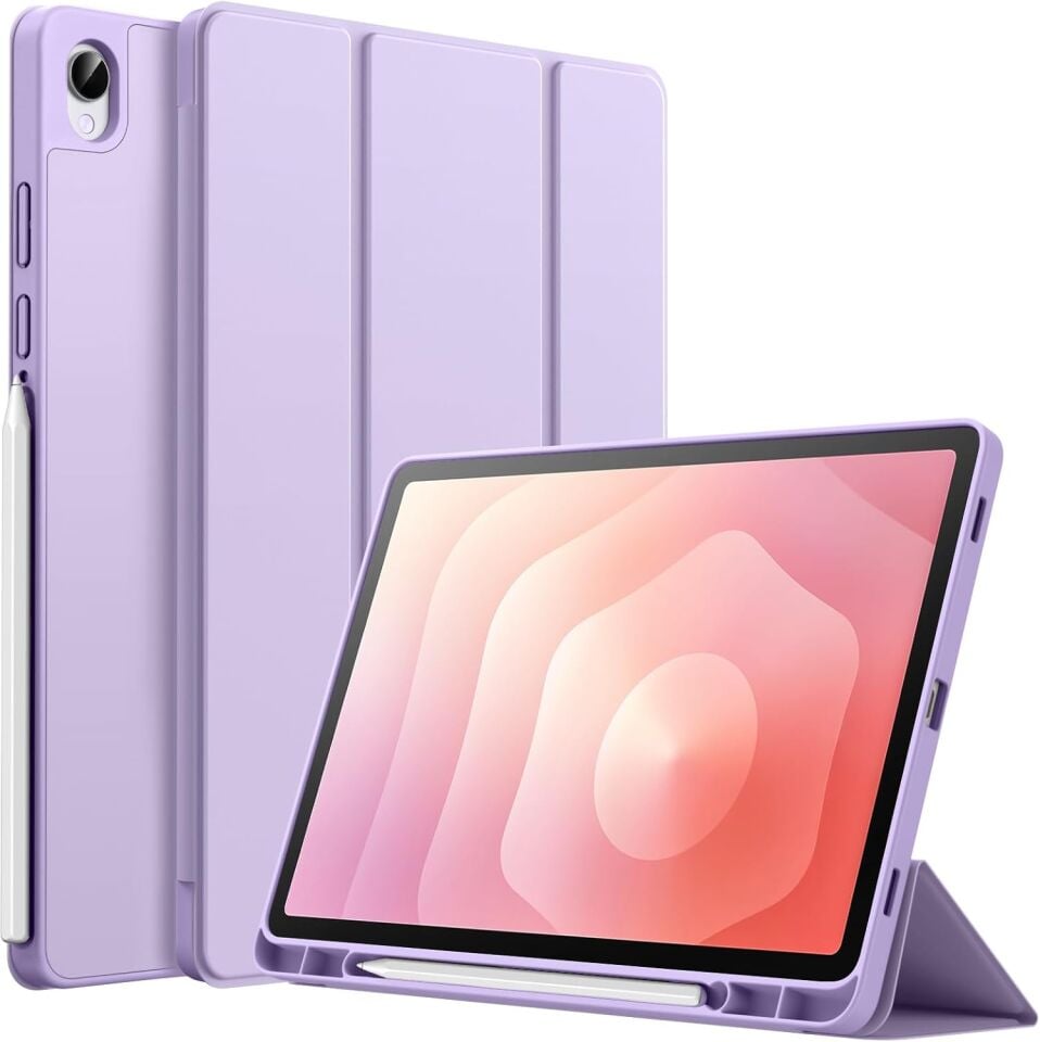 Samsung Galaxy Tab S11 Kalem Şarjına Uygun Kalemlikli Uyku Modlu Stromix Standlı Kapaklı Kılıf SM-X730