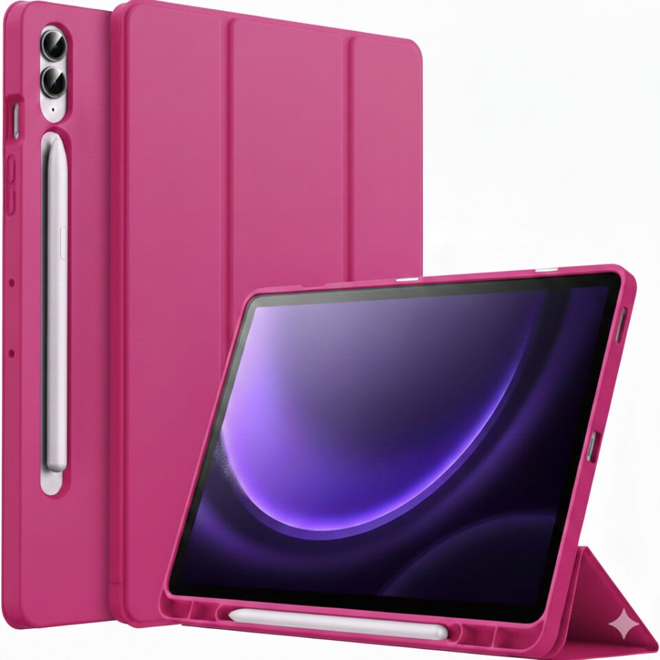 Samsung Galaxy Tab S9 Plus X810-X816B-X818 Kalemlikli Uyku Modlu Stromix Standlı Kapaklı Kılıf