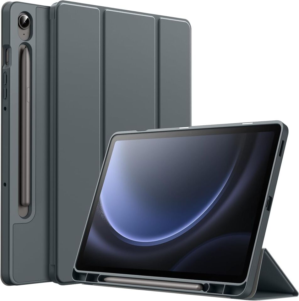 Samsung Galaxy Tab S9 Fe Kalem Şarjına Uygun Kalemlikli Uyku Modlu Stromix Standlı Kapaklı Kılıf Sm- X510