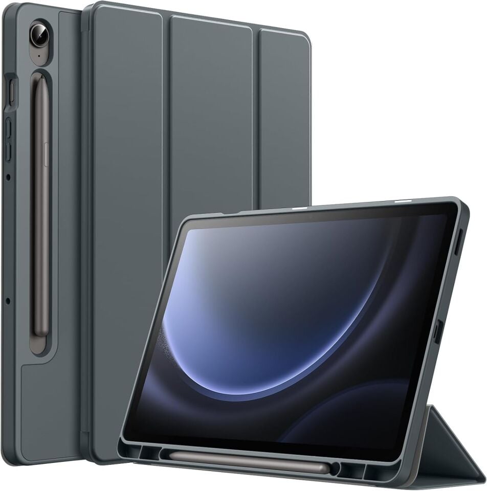 Samsung Galaxy Tab S10 Lite Kalem Şarjına Uygun Kalemlikli Uyku Modlu Stromix Standlı Kapaklı Kılıf SM-X400