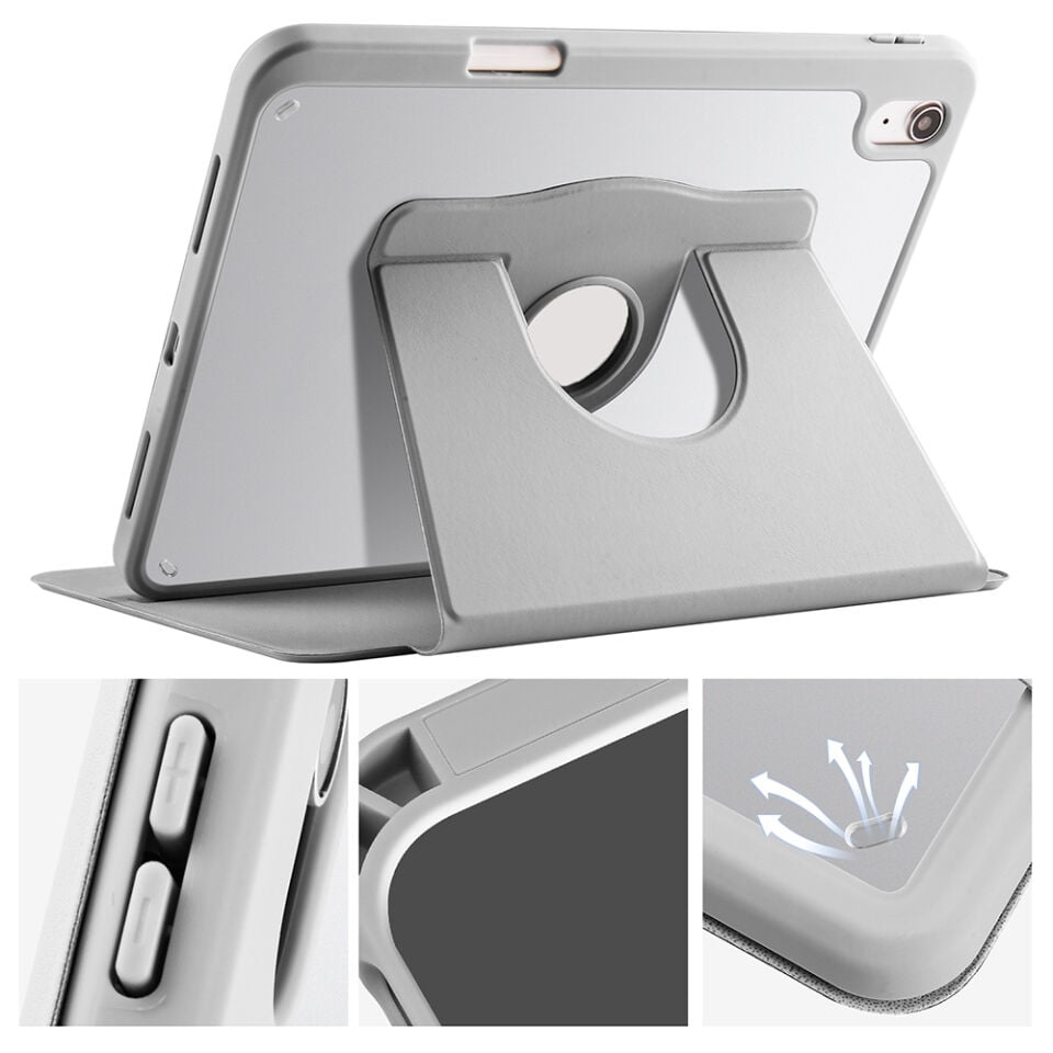 Five-E iPad Pro 11 (4. Nesil) 2022 DeskFold Türkçe Klavyeli Tablet Dönebilen Kılıf Seti -Mouse Kalem Dahil
