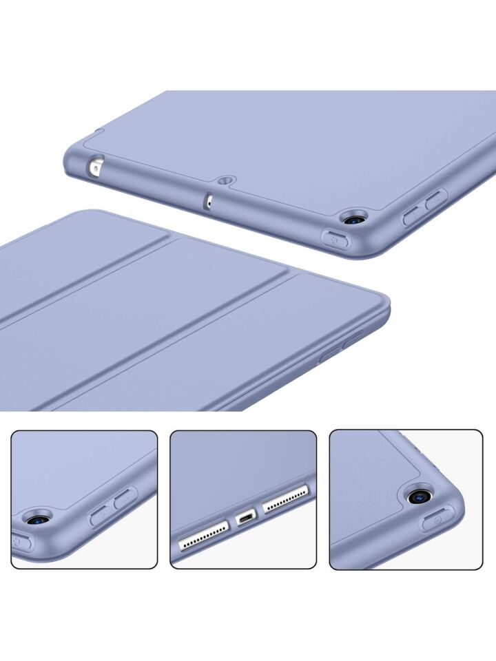 Apple iPad 8. Nesil 10.2 Inc (2020) Kalemlikli Yatay Standlı Stromix Smart Kılıf A2270 A2428 A2429 A2430 Lavanta