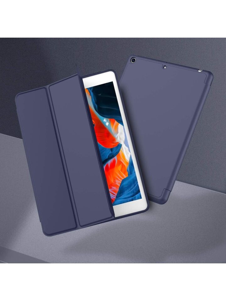 Apple iPad 9. Nesil 10.2 Inc (2021) Kalemlikli Yatay Standlı Stromix Smart Kılıf A2602 A2604 A2603 A2605 Lacivert