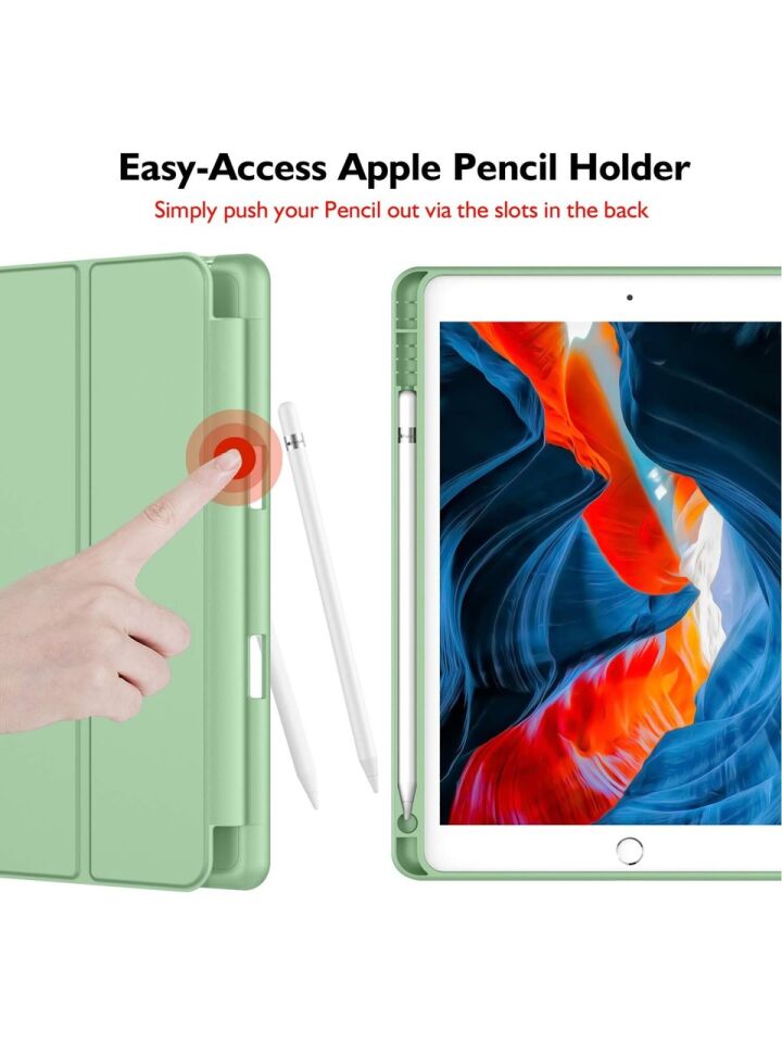 Apple iPad Air 3. Nesil 10.5 Inc (2019) Kalemlikli Yatay Standlı Stromix Smart Kılıf A2123 A2152 A2153 Yeşil
