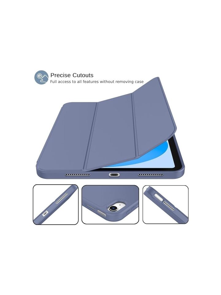 Apple iPad 10. Nesil 10.9 (2022) Kalemlikli Yatay Standlı Stromix Smart Kılıf A2696 A2757 A2777 A3162 Lavanta