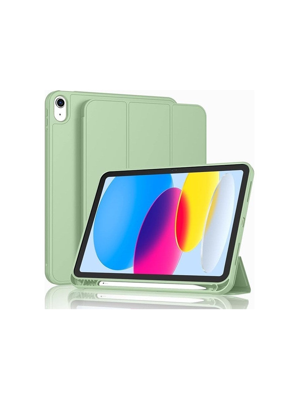 Apple iPad A16 11 Inc (2025) Kalemlikli Uyku Modlu Yatay Standlı Stromix Smart Kılıf A3354 A3355 Yeşil