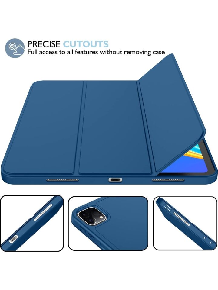 Apple iPad Pro 11 (2021) 3. Nesil Kalemlikli Yatay Standlı Stromix Smart Kılıf A2377 A2459 A2301 A2460 Petrol Yeşili