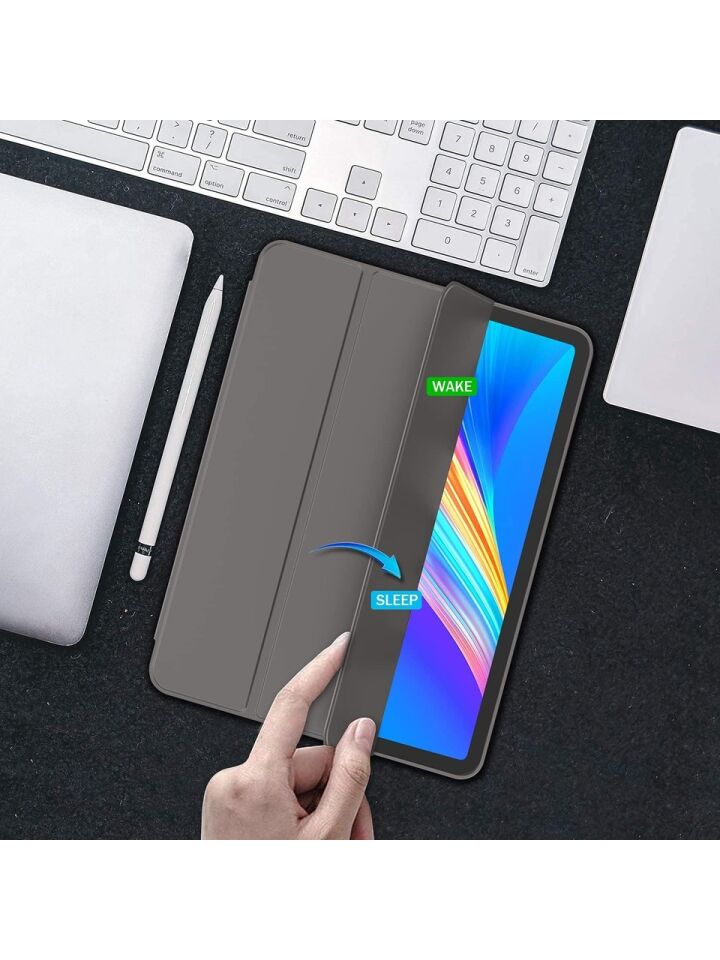 Apple iPad Pro 11 (2020) 2. Nesil Kalemlikli Yatay Standlı Stromix Smart Kılıf A2228 A2068 A2230 A2231 Füme
