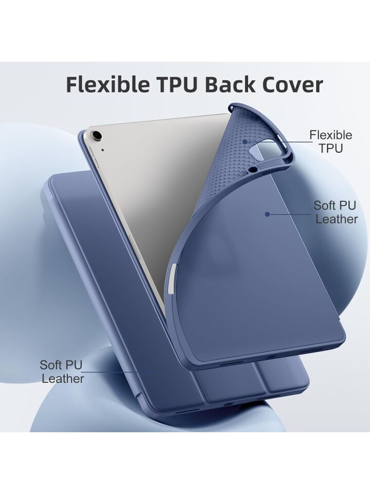 Apple iPad Pro 13 M4 (2024) Kalemlikli Uyku Modlu Yatay Standlı Stromix Smart Kılıf Mor