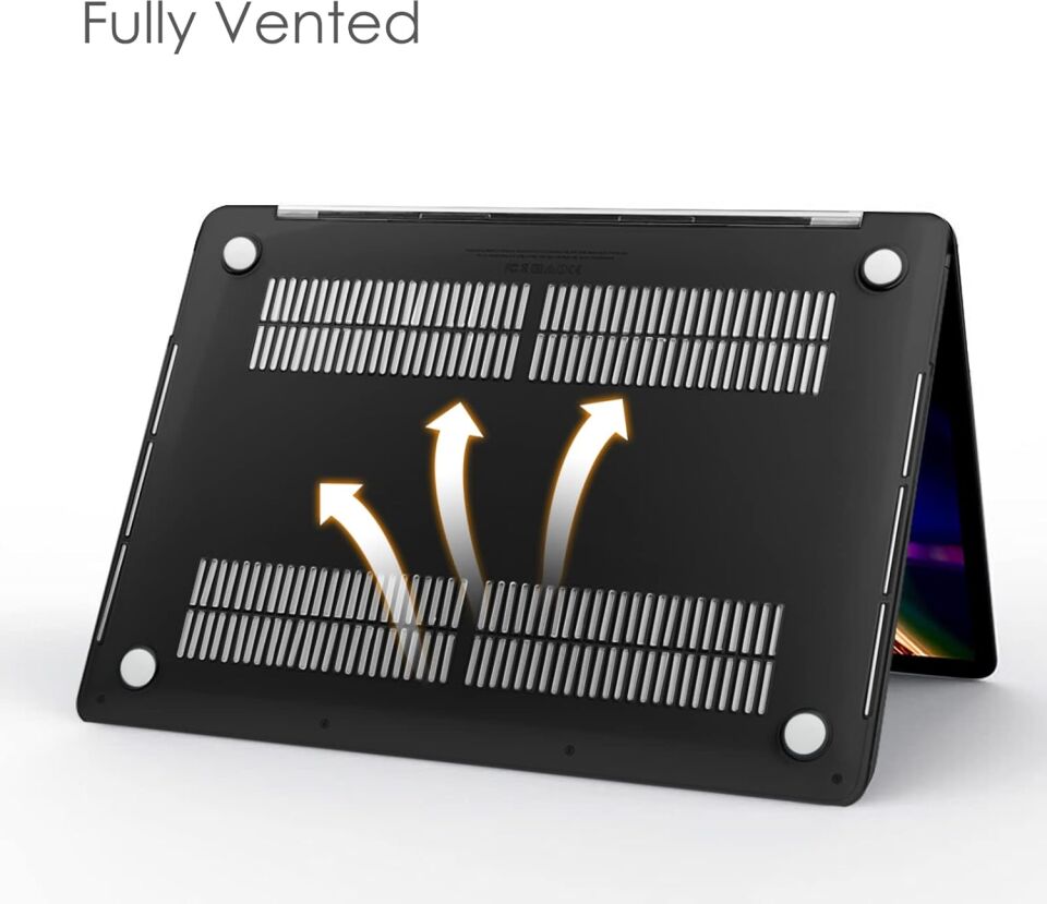 Apple MacBook Air 13.6 M4 Çipli 2025 Darbelere Dayanıklı Ön Arka Clear Parlak Kapak Kılıf