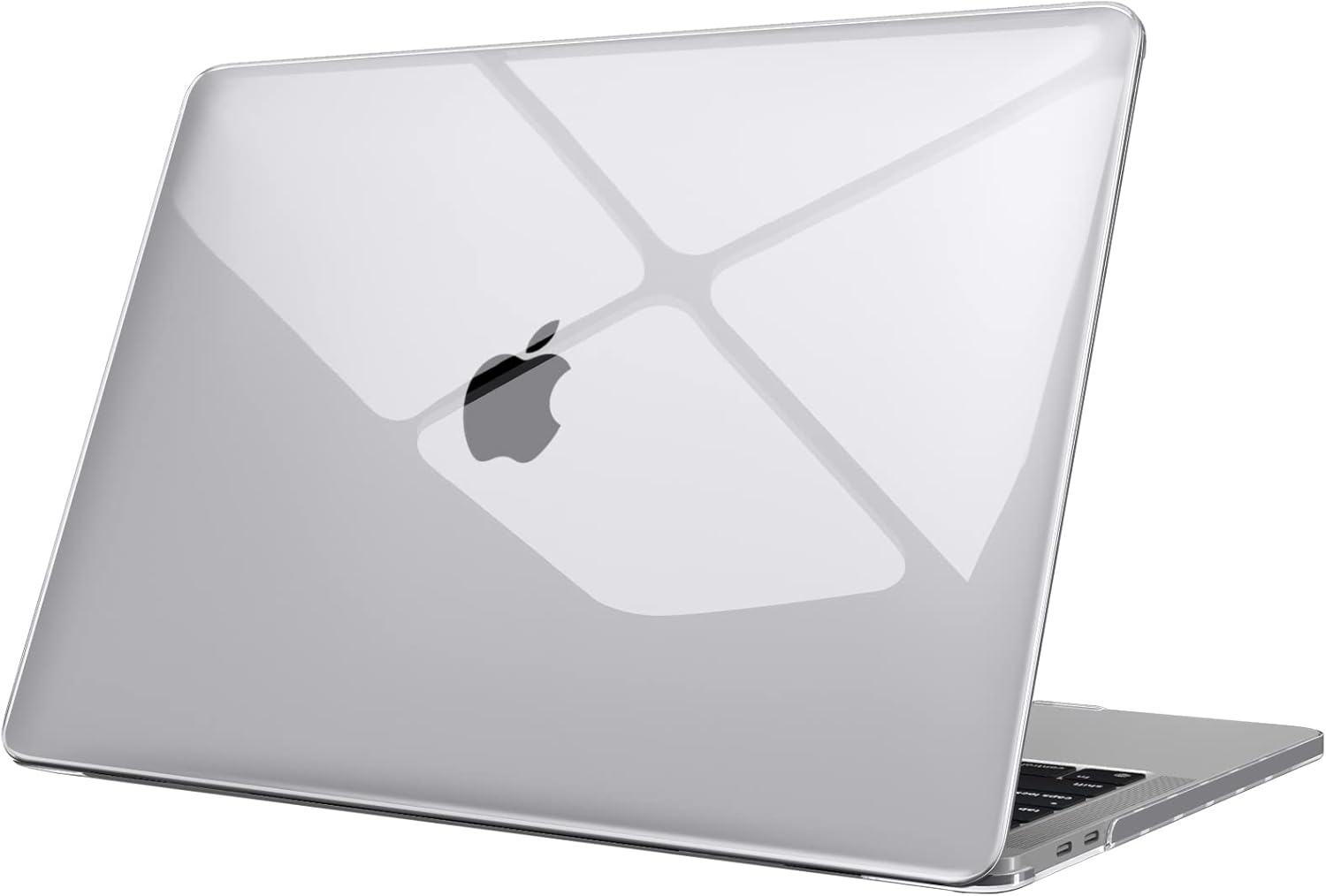 Apple MacBook Pro 14 M4 Max 2024 Çipli Darbelere Dayanıklı Ön Arka Clear Parlak Kapak Kılıf A3185 Şeffaf